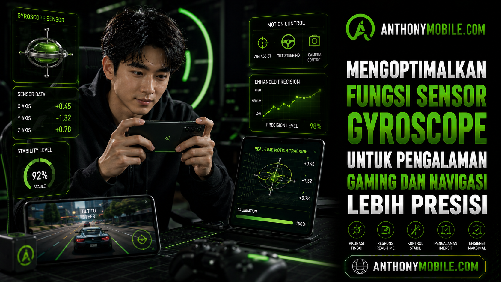 Mengoptimalkan Fungsi Sensor Gyroscope untuk Pengalaman Gaming dan Navigasi Lebih Presisi