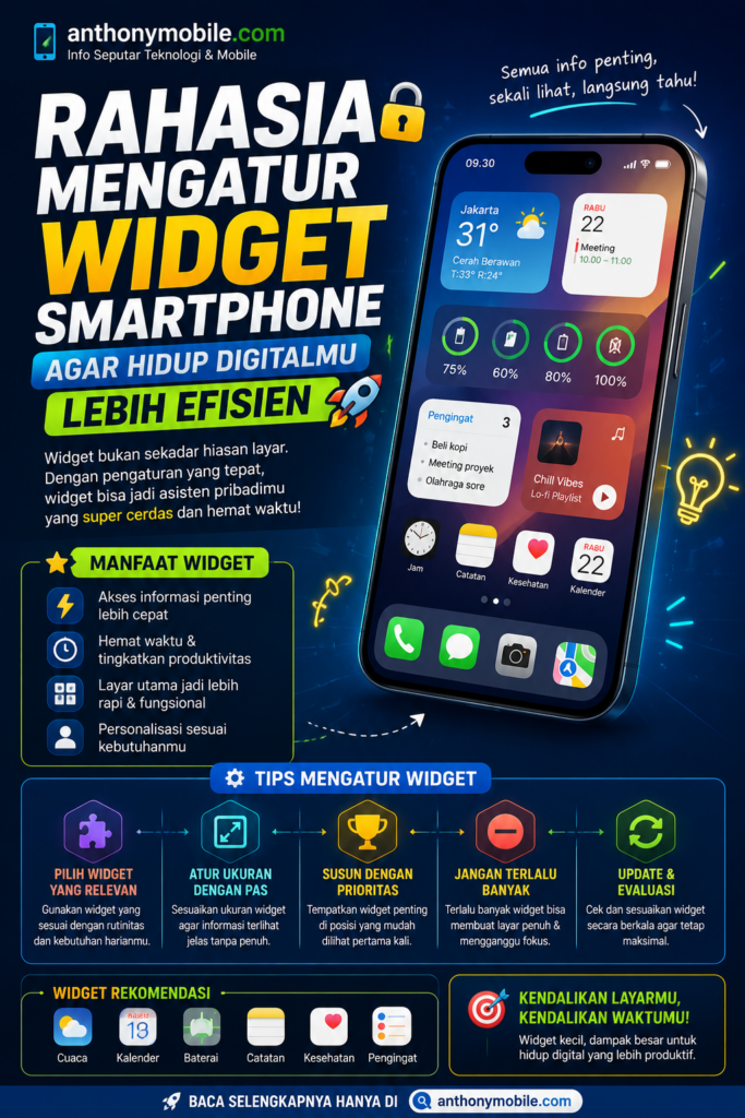 Rahasia Mengatur Widget Smartphone agar Hidup Digitalmu Lebih Efisien