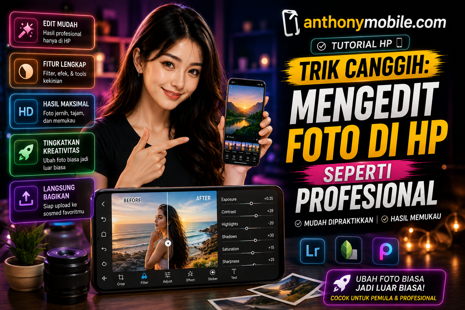 Trik Canggih Mengedit Foto di HP Seperti Profesional